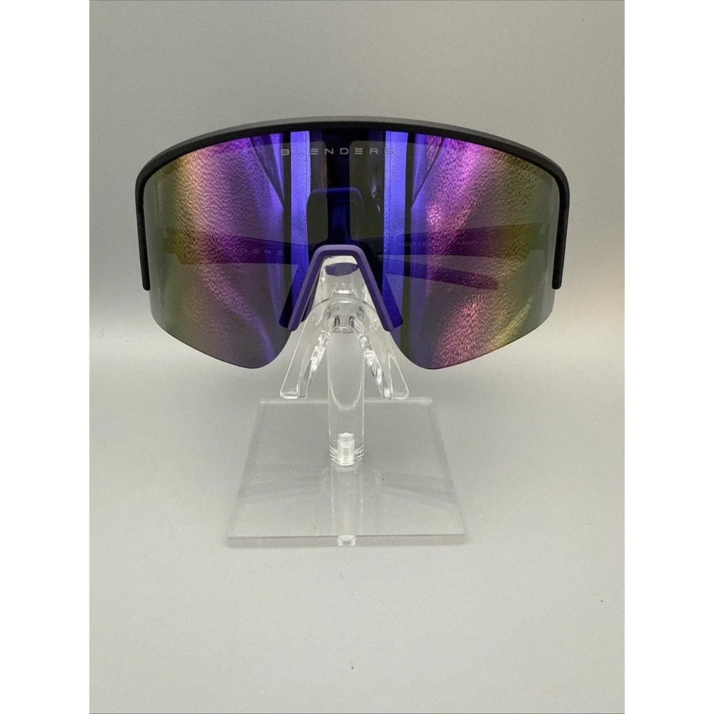 Blenders Eclipse X2 Violet Victory Authentic Polarized Shield Sunglasses Black